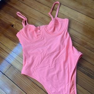 AERIE coral swimwear